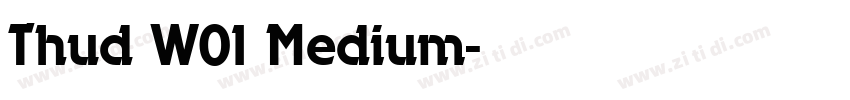 Thud W01 Medium字体转换